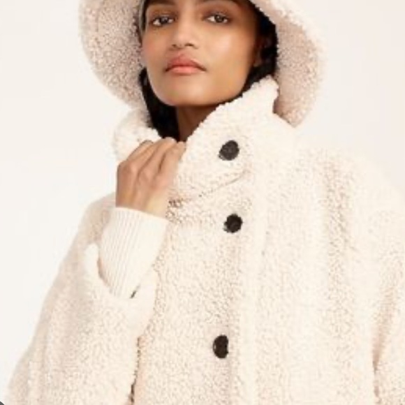 J.Crew Villa Sherpa Teddy Coat - Picture 2 of 8